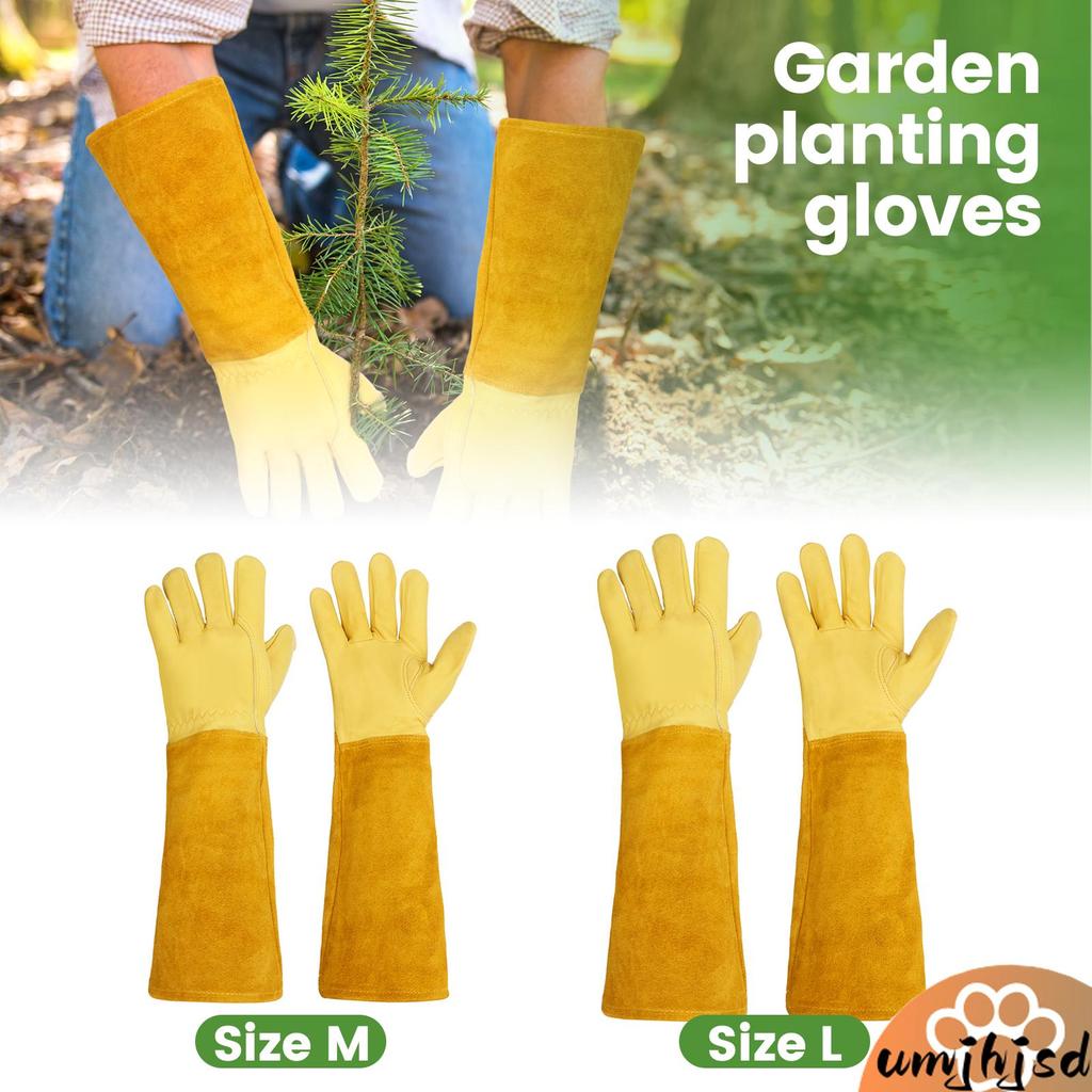 Rosa Poda Jardim Luvas De Proteção Respirável À Prova De Espinho Longo Jardinagem SHOPSKC2228