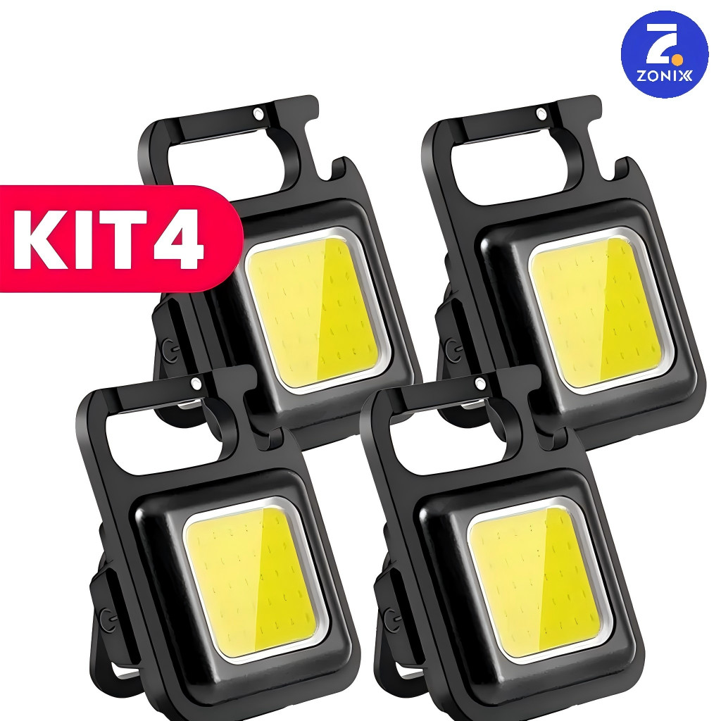 Mini Lanterna Com led Portátil/USB Recarregável 3 Modos De Luz Lanternas De Chaveiro E Abridor Zonix