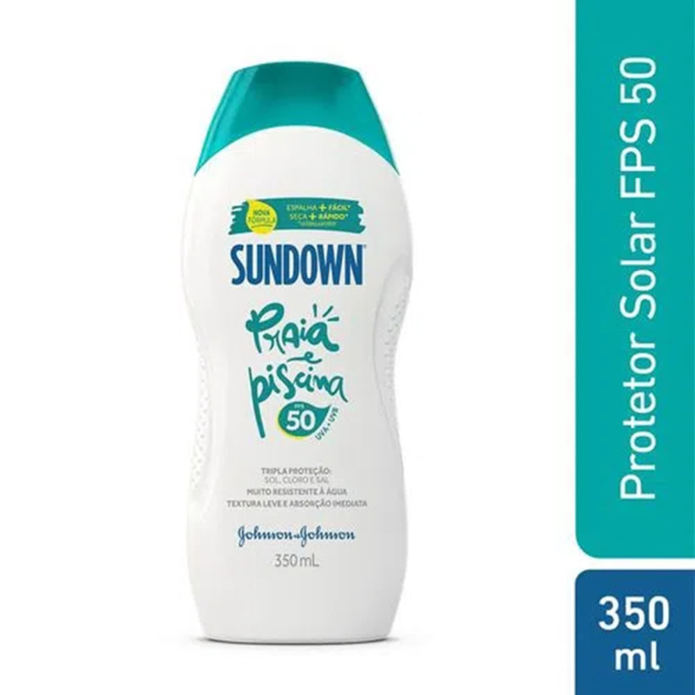 Protetor Solar Sundown Praia e Piscina FPS 50 Loção 350ml