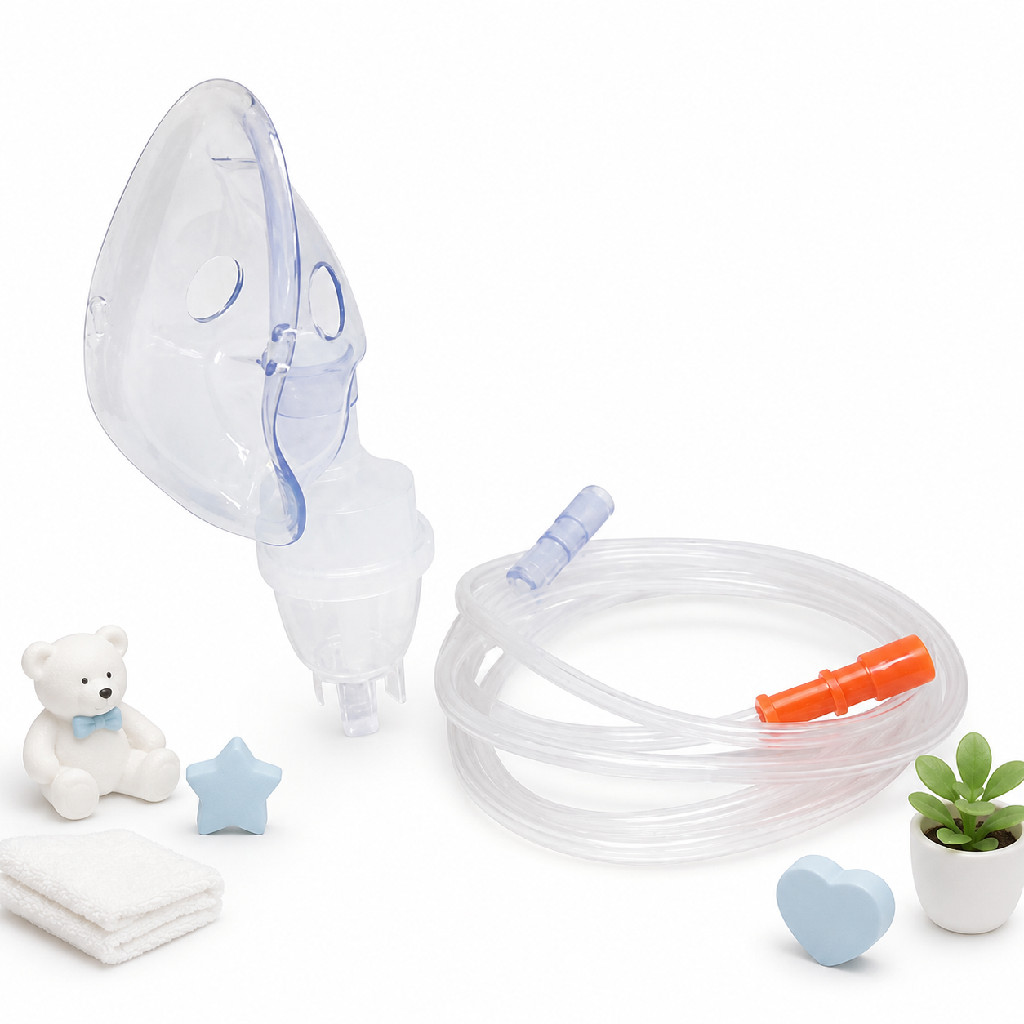 Kit Acessórios Nebulização Super Flow Plus Infantil G-Tech para Nebulizador Nebcom IV e Nebdesk IV