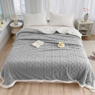Manta Cobertor de Uga 190x210 cm Premium com Forro de Sherpa Carneirinho Ultra Macio - Dupla Face