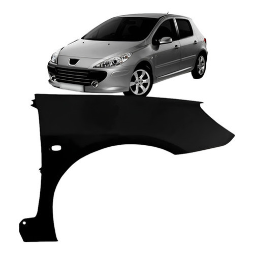 Paralama Dianteiro Peugeot 307 2007 2008 2009 2010 2011 2012 Plastico