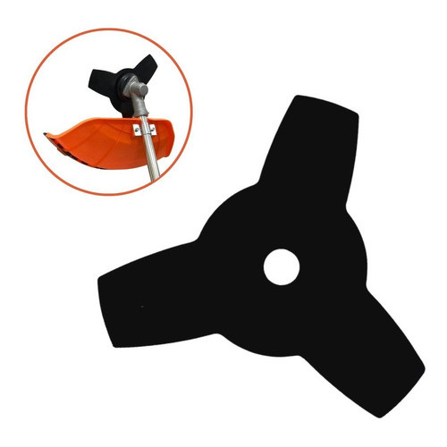 Imagem Lâmina 3 Pontas Importway Para Roçadeira Material Resistente