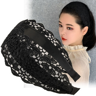 DRM Tiara De Renda Larga Inspirada Em Vintage Com Dentes Antiderrapantes – Perfeita Para Maquiagem E Lavagem Facial , Ac em Oferta na Shopee