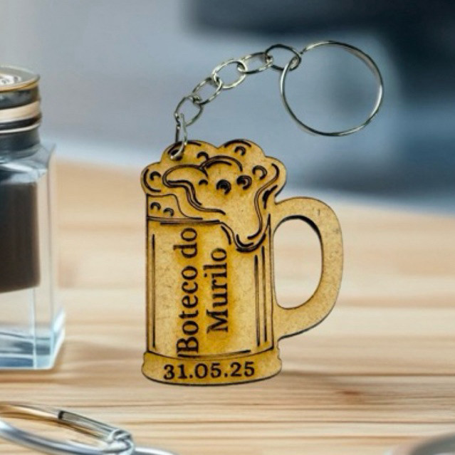 Chaveiro Chá Bar 15 unidades MDF já vão montados, festa, casamento, lembrancinhças em Oferta na Shopee