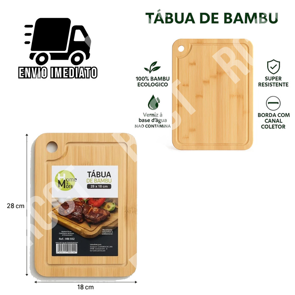 Tábua de Bambu para Corte – Sustentável, Antibacteriana e Durável