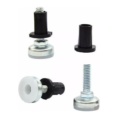8 Pé Nivelador Sapata 5/16 Moveis Bucha Metalica M16 Estante