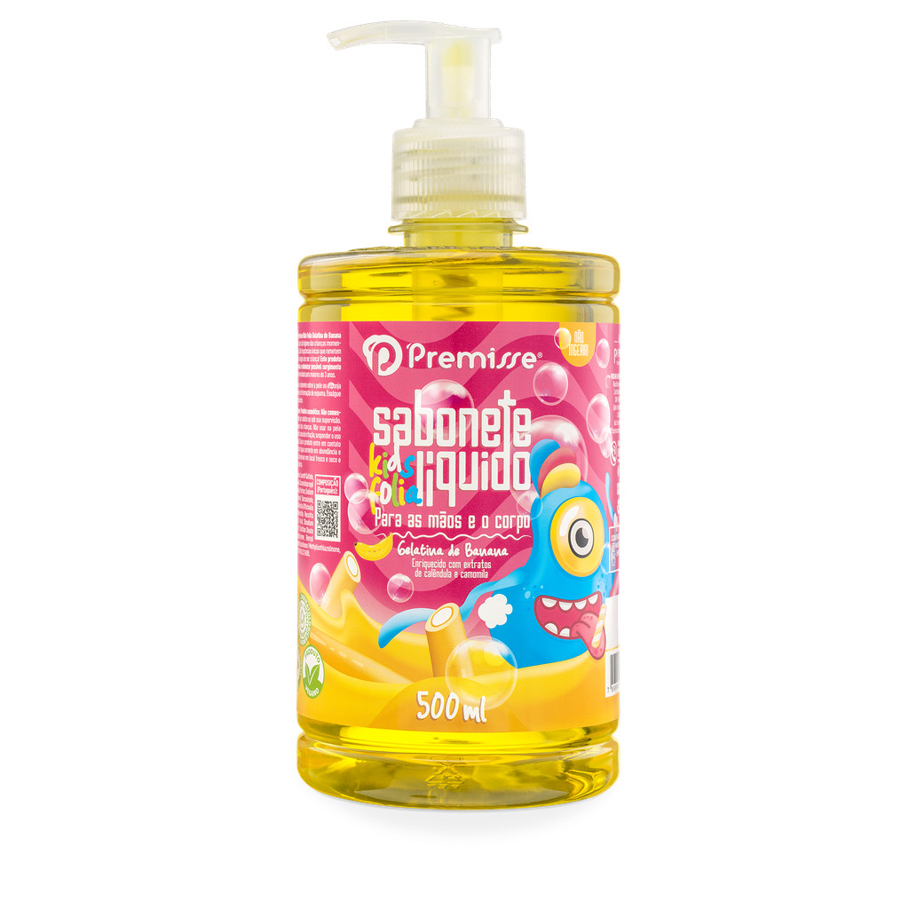 Sabonete Líquido Kids Gelatina de Banana 500ml - Premisse
