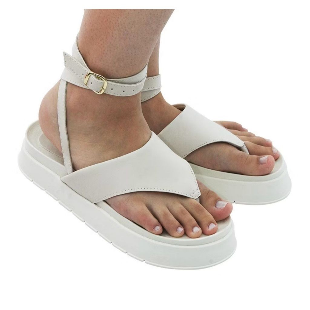 Papete Chinela Feminina Plataforma Blogueira Estilo Casual Solado Alto Conforto com Laços Ajustaveis em Oferta na Shopee