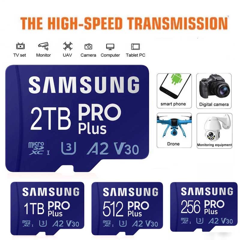 Cartão De Memória De Grande Capacidade 32gb 64gb 128gb 256gb 512gb 1tb 2tb TF Para Câmera Celular