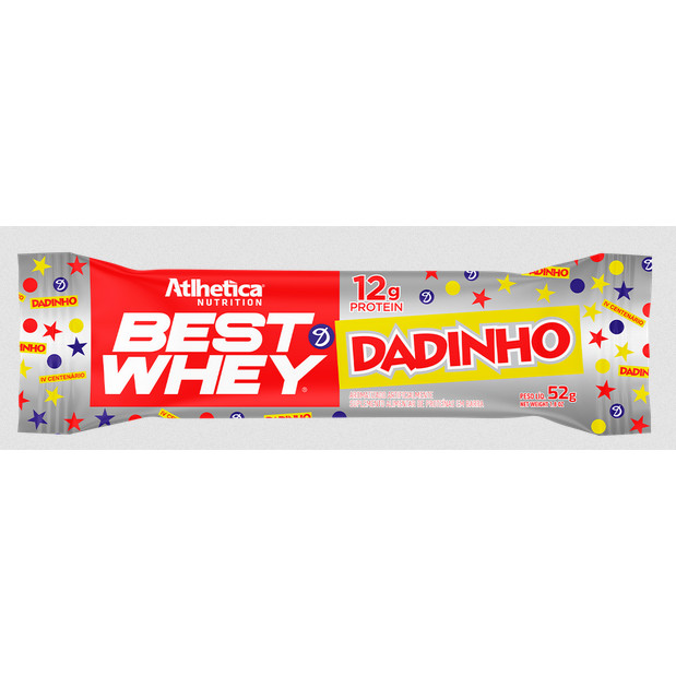 Barra Proteica Best Whey Dadinho Atlhetica 52g em Oferta na Shopee