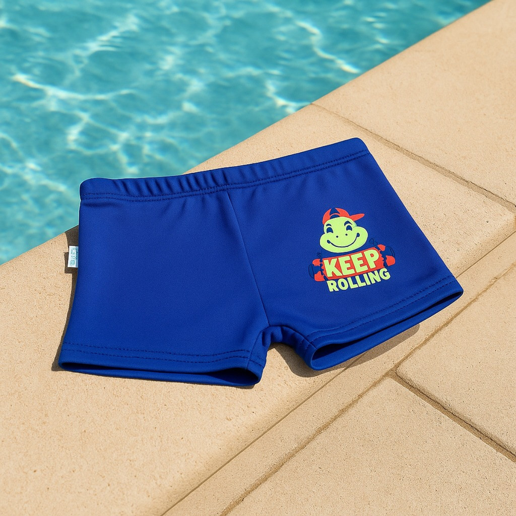 Sunga Boxer Menino Proteção Solar Infantil Dino Skate Puket