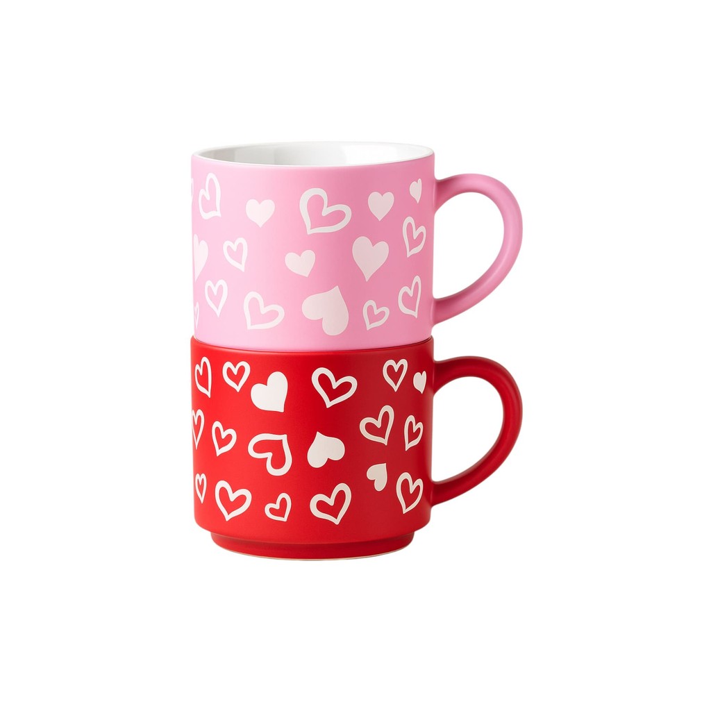 2 Canecas de Cerâmica Coração 520ml Presente Casal Namorado em Oferta na Shopee