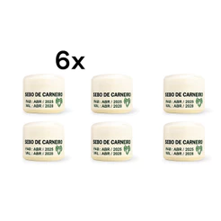 6x SEBO DE CARNEIRO PURO - 100% NATURAL - 50g - aproveite