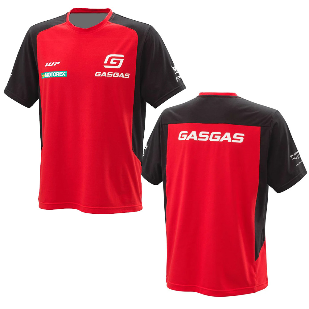 GASGAS Motocicleta Motocross Impressão 3D Camisa BMX Ciclismo Downhill MTB Camisetas Moto Masculina