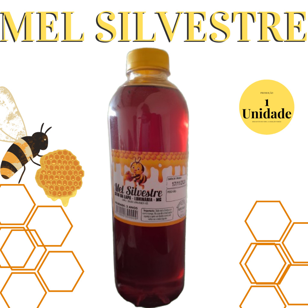 Promoção Mel Garrafa Plástico Abelha Silvestre 1,3kg Envio Imediato Promoção Mel Garrafa Plástico Abelha Silvestre 1,3kg Envio Imediato