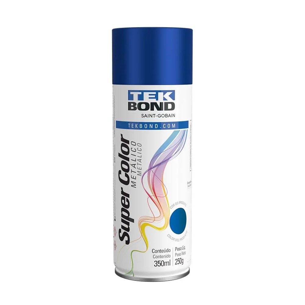 Tinta Spray Tekbond Metálica Azul 350ml
