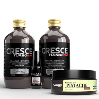 Kit Fortalecimento Crescimento Shampoo Mascara Tônico Capilar e Máscara Pistache em Oferta na Shopee