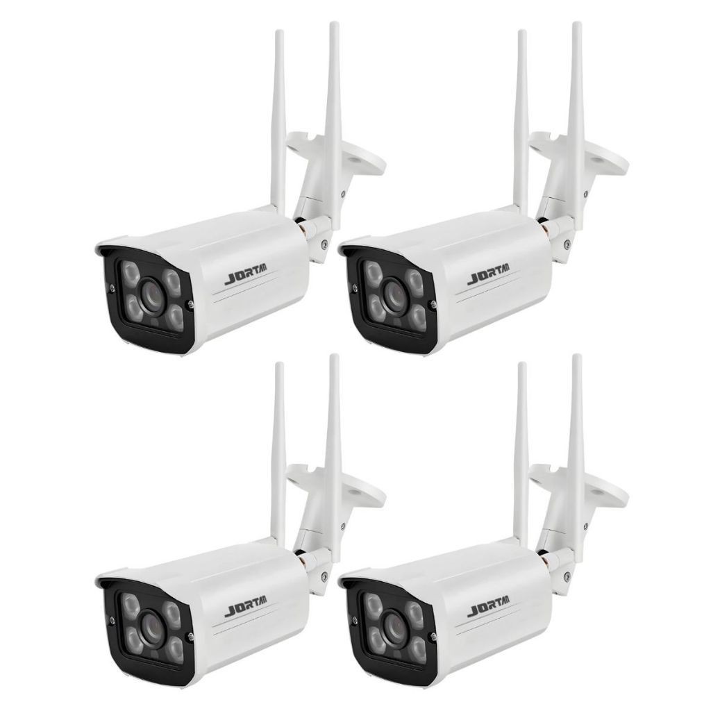 Kit 4 Câmera De Segurança Ip Wifi Externa 2 Antenas A Prova D'água em Oferta na Shopee