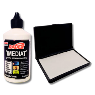 Kit Tinta De Secagem Rápida Para Carimbos E Almofada Radex em Oferta na Shopee