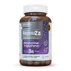 Melatonina + Triptofano + Vitamina B6 + Zinco - 120 Pastilhas Nutrye