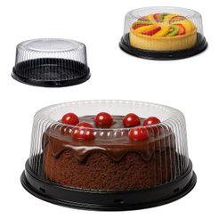 300 EMBALAGENS P/ BOLO E TORTA 32M PRETA 750G CHOCOBRAZ