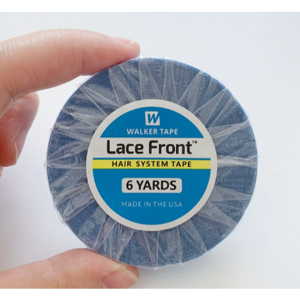 Fita Adesiva Capilar Mega Hair Prótese Lace Front Extra Forte 6 Metros X 1.27cm Lace Front Azul Walker Tape Walker TapeY