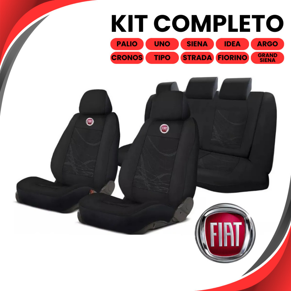 Capa de banco Automotivo Tecido Original Para Todos os Modelos Fiat Palio Uno Siena Idea Argo Cronos Tipo Strada Fiorino