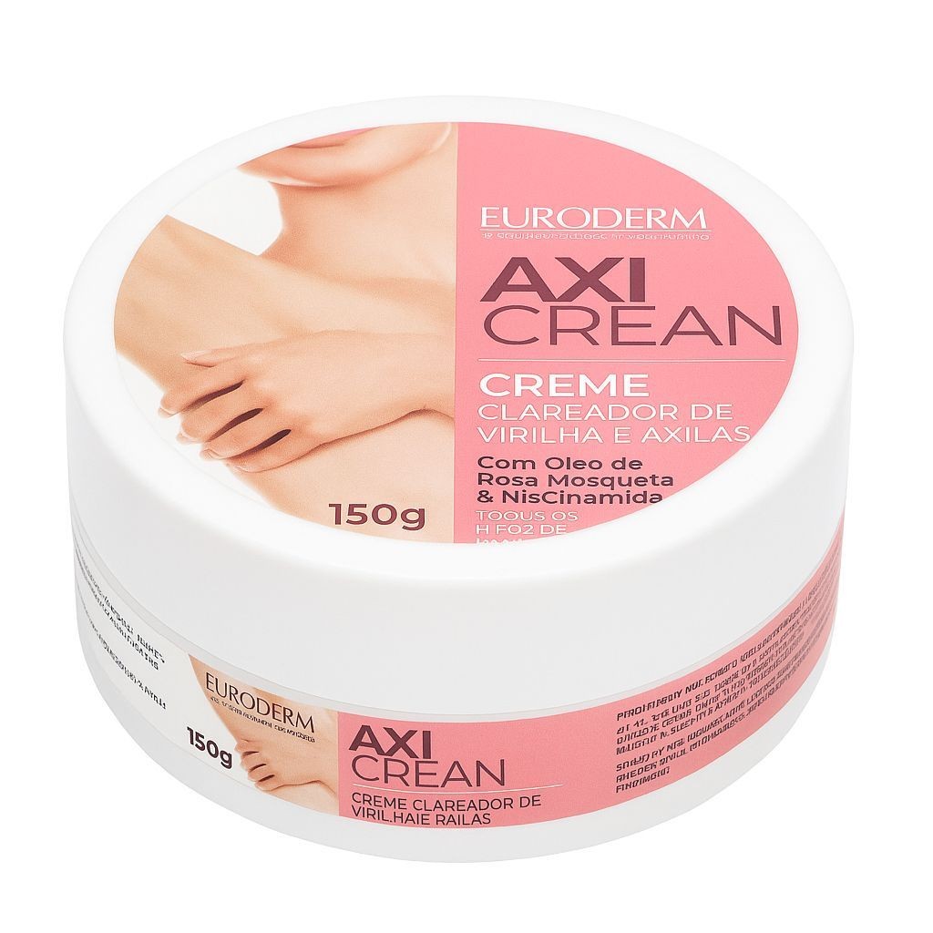 Creme Clareador Virilha e Axilas Euroderm Axi Clean 150g – Rosa Mosqueta & Niacinamida em Oferta na Shopee