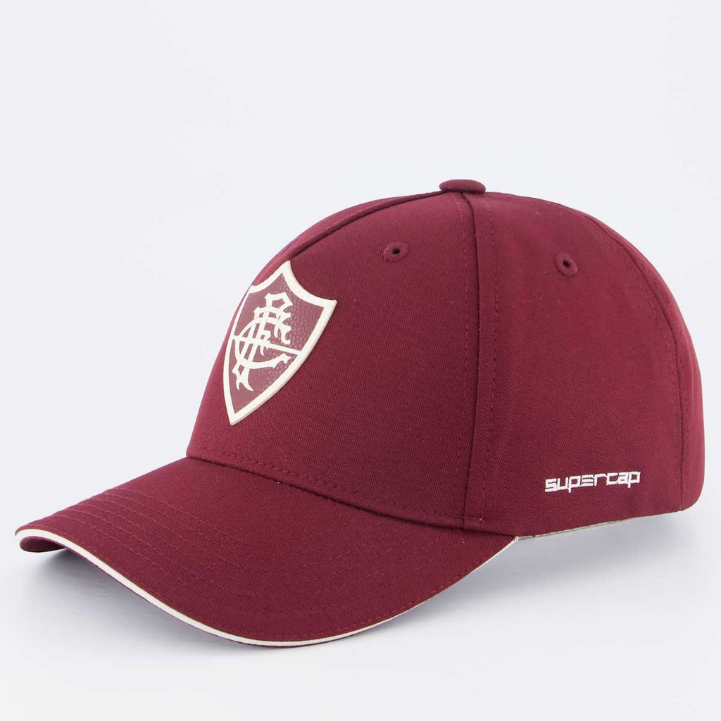 Boné Fluminense Americano Bordô e Branco em Oferta na Shopee