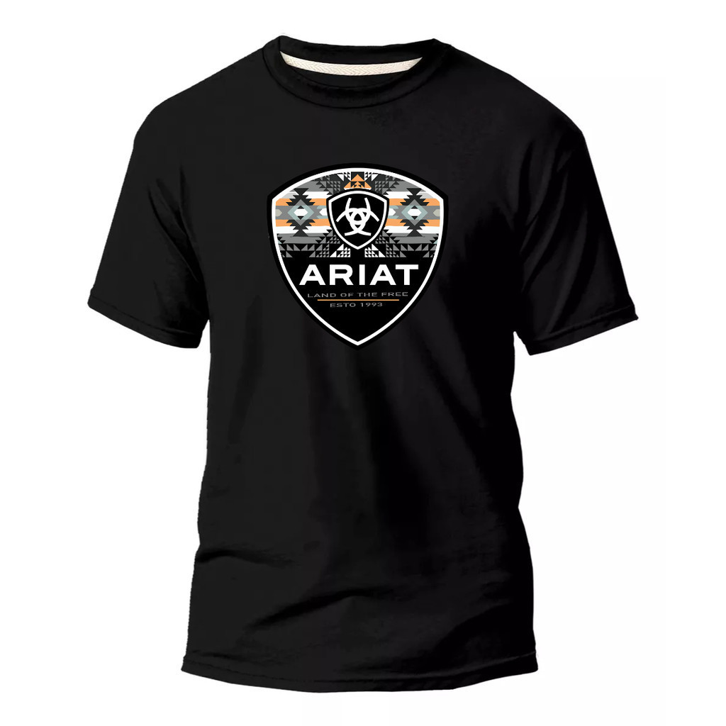 Camiseta Ariat Country 100% Algodão Estampada Agro Camisa Unissex Rodeio