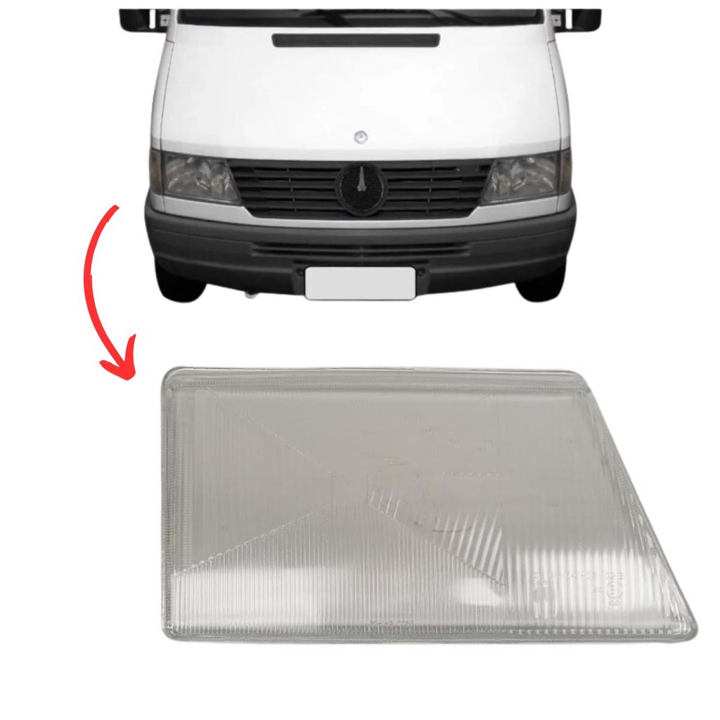 Lente Farol Para Sprinter 310 312 Lado Direito 1997 Ate 2002