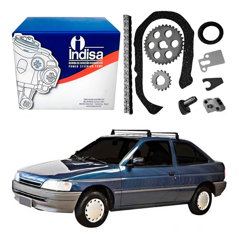 Kit Corrente Comando Ford Escort Sapão 1.6 Cht 1993 A 1996