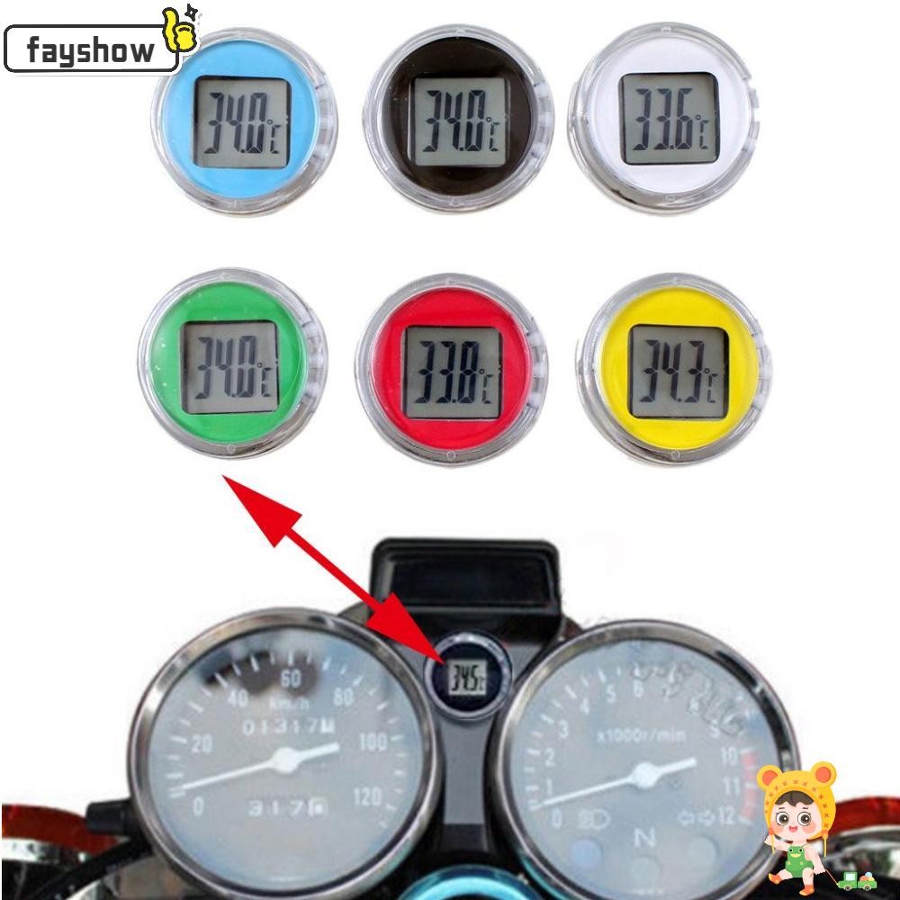 FAYSHOW Motocicleta Termômetro Mini Instrumentos Impermeáveis