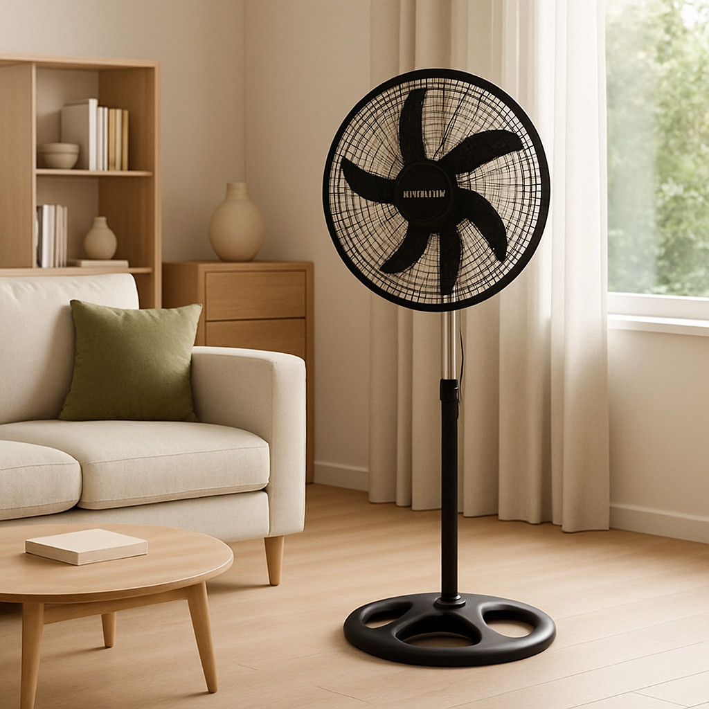 Ventilador de Pé e Chão 16 Polegadas Turbo Altura Ajustável 3 Velocidades 65W 110/220V FS107