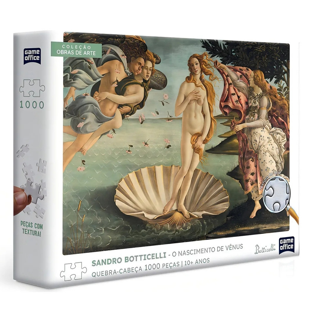 Quebra Cabeça Botticelli Nascimento Vênus 1000pç - Toyster em Oferta na Shopee