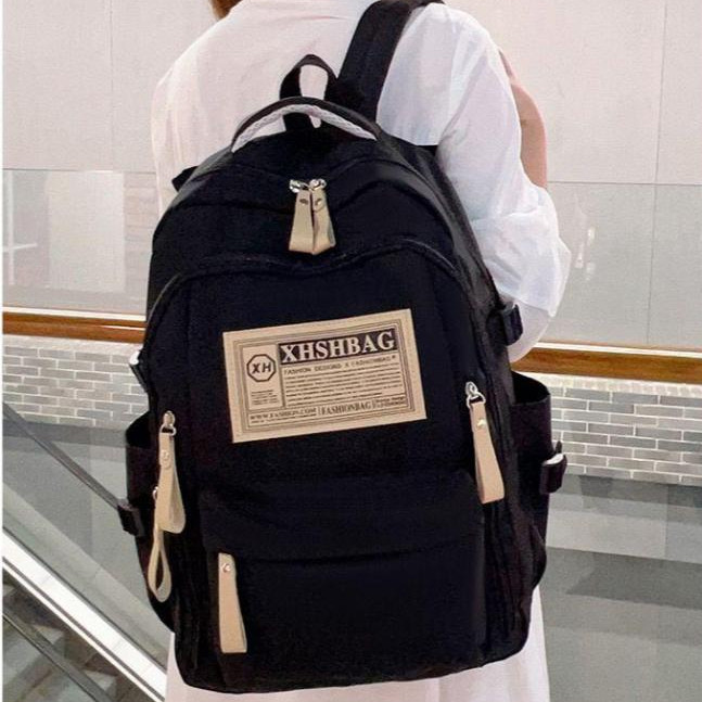 Bolsa Mochila feminina media Escolar De Grande Capacidade Para Estudante Feminina Nylon Impermeável