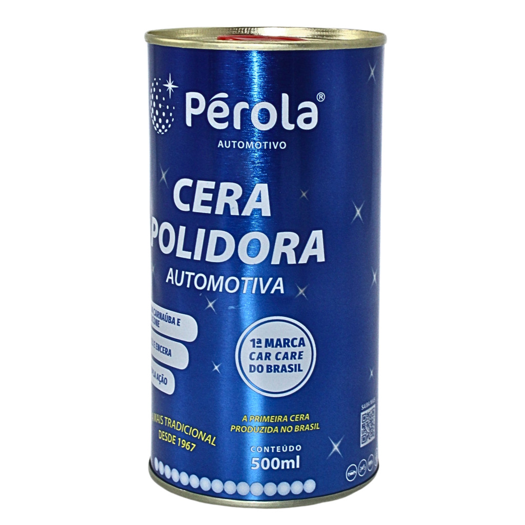 Cera Polidora Automotiva Com Silicone Carnaúba Pérola 500ml