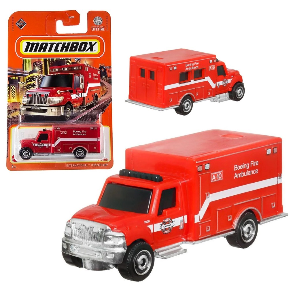 International Terrastar Ambulancia Matchbox 1:64 Miniatura