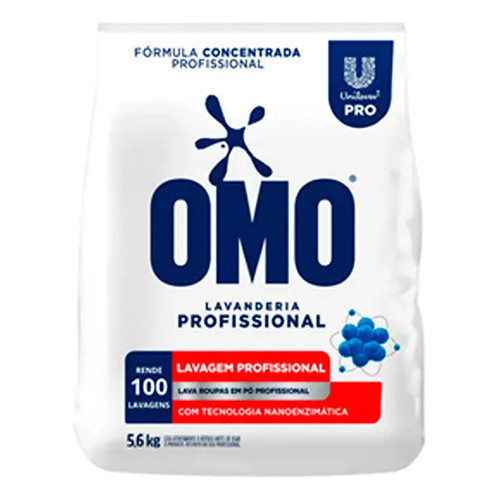 Sabão Em Pó Lavanderia Profissional 5,6kg Omo