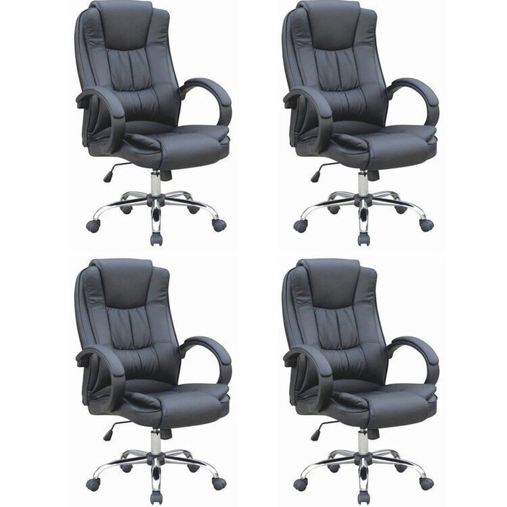 Kit 4 Cadeiras para Escritório Presidente Corino Master Soft 4