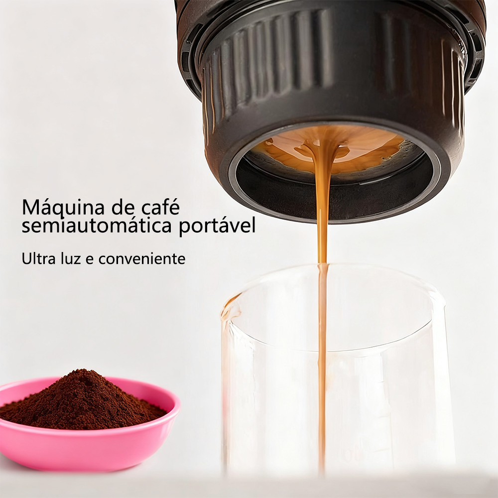 Máquina de Café Elétrica Expresso Extração Estável Baixo Ruído Conveniente Pode Usar Água Quente ou Fria Máquina