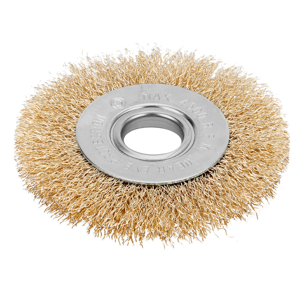 ESCOVA CIRCULAR, LATONADA, ONDULADA, FURO 22,2 MM, 100MM, 1PC // MTX em Oferta na Shopee