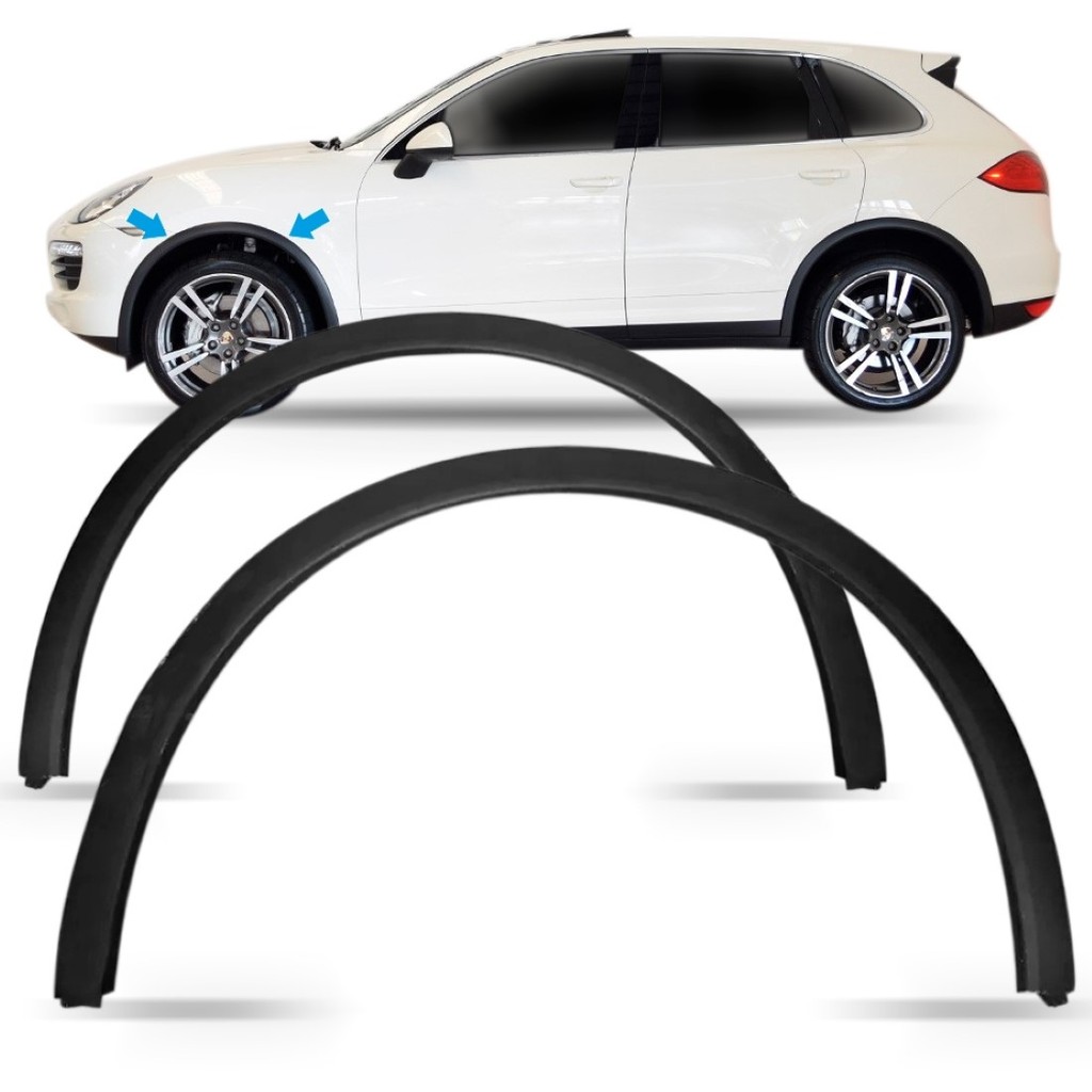 Alargador Vao Da Roda Dianteiro Cayenne 11 12 13 14 Preto