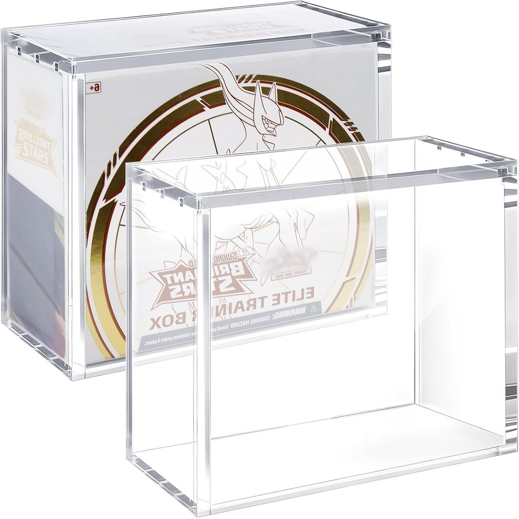 Vitrine De Acrílico Para Pokémon Elite Trainer Box-Caixa De Armazenamento Magnético De 5 Mm De Espessura , Protetor ETB 