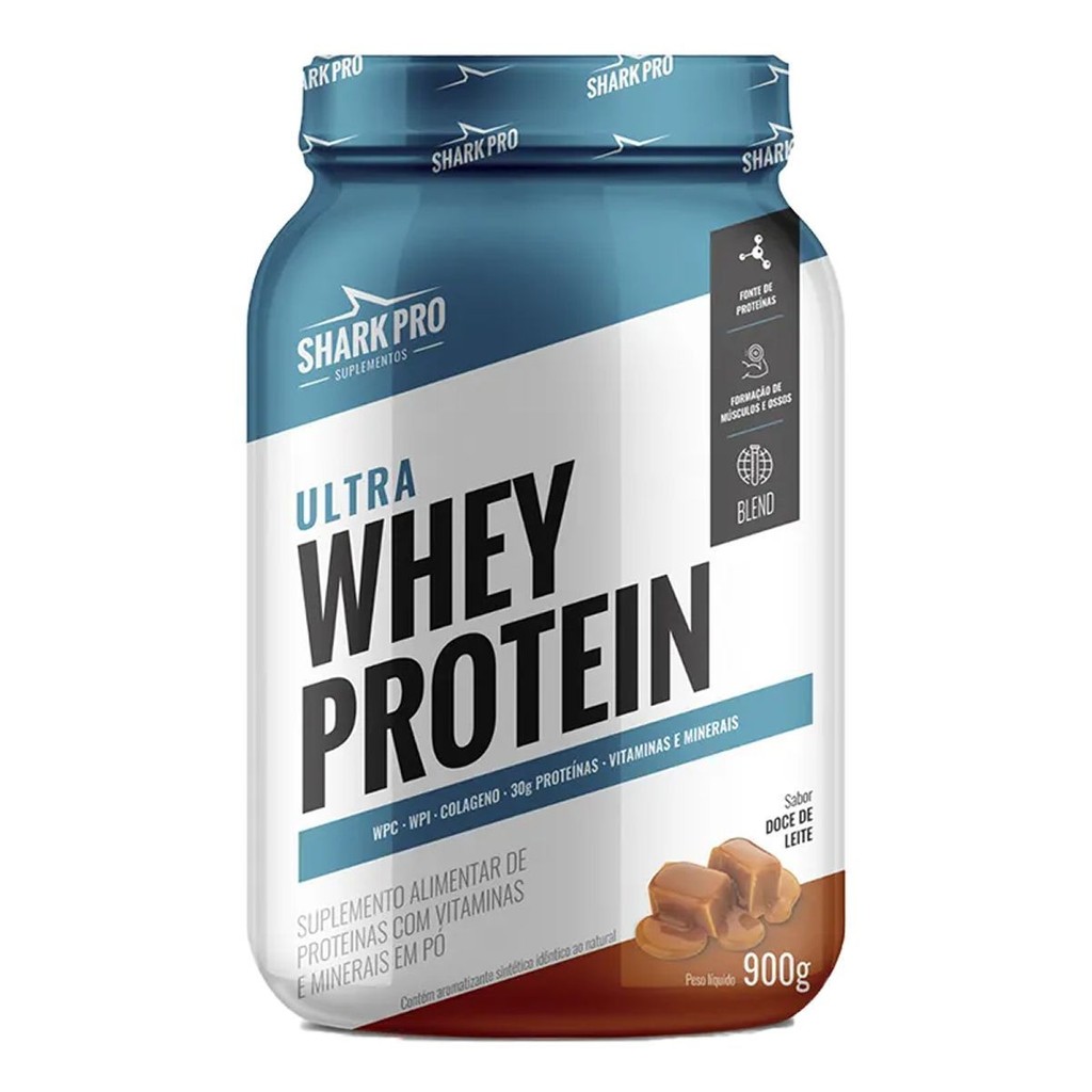 Ultra Whey Protein - 907g Doce de Leite - Shark Pro em Oferta na Shopee