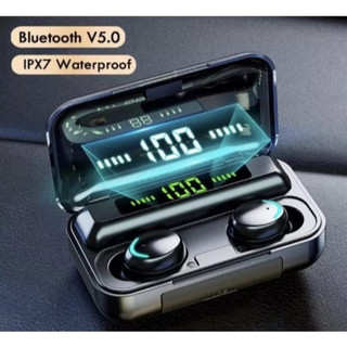 Fone De Ouvido Sem Fio F9-5 Display Led Power Bank Audio Premium