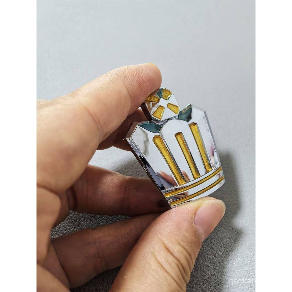 Adequado para o emblema do volante do Toyota Crown 05-09, capa de volante do antigo modelo Crown 12ª geração com logotip