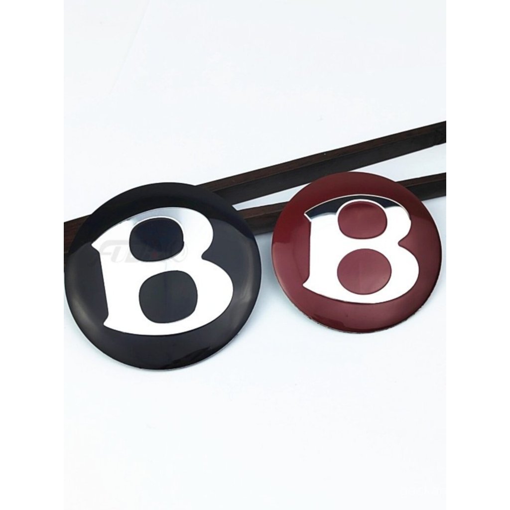 Adequado para substituição e modificação do logotipo da calota da roda do carro, emblema do volante Bentley LOGO 56mm 65