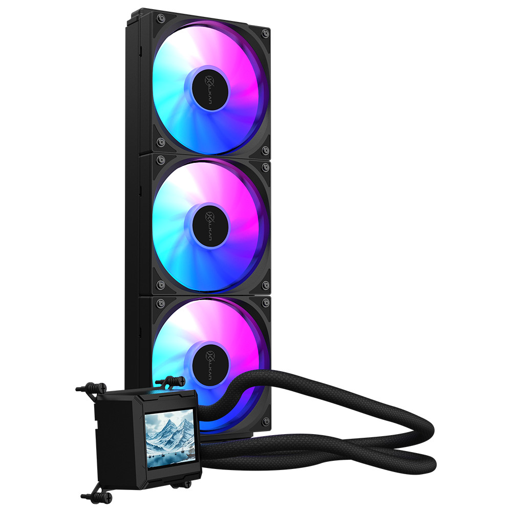 Watercooler Kalkan Aura Lcd 360mm Argb Preto Tela Lcd 2.4 Personalisavel🔥